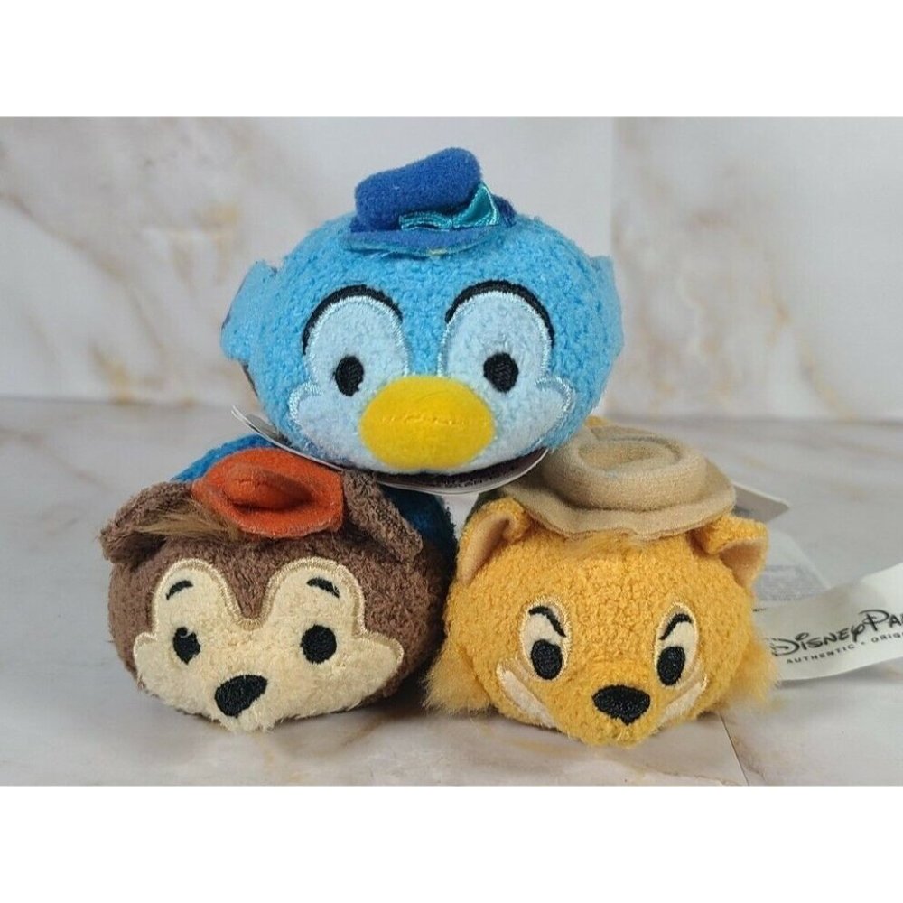 Lot of 3 Disney Splash Mountain Mini Tsum Tsum- Mr Bluebird, Brer Fox, Brer Bear